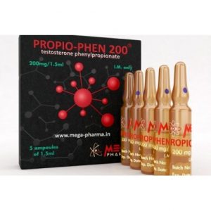 Propio-Phen Mega-Pharma 5 amps / caja 200 mg / 1,5 ml – Esteroide Pedia | Tienda online de anabolizantes