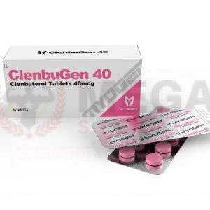 ClenbuGen 40 – Clenbuterol 40 mcg / tableta – Caja de 50 tabletas – MyoGen