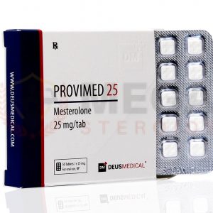 PROVIMED 25 (Mesterolone) – 50 tabletas de 25 mg – DEUS-MEDICAL