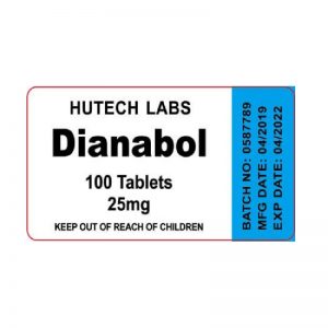 Dianabol 25 mg – 100 tabletas – Hutech Labs