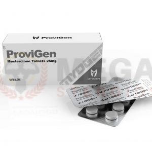 Provigen – Anti Estrógeno Proviron 25 mg / tableta – Caja de 50 tabletas – MyoGen