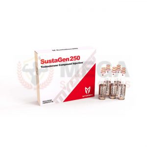 SustaGen 250 – Sustanon Testosteronas 250 mg / ml – 5 ampollas de 1ml – MyoGen