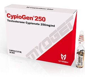 CypioGen 250 (cipionato de testosterona) – 250 mg / ml – 5 amps de 1ml – MyoGen