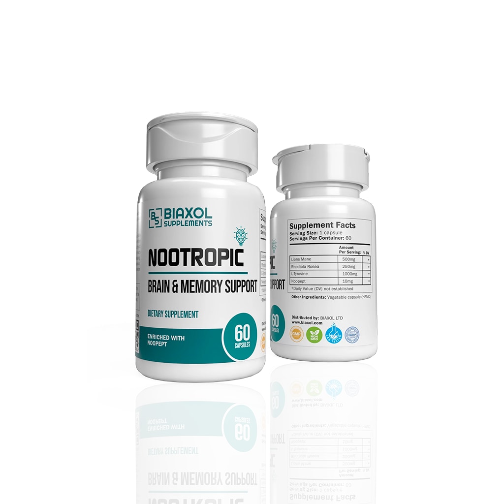 Nootropic (60 capsules) Biaxol Supplements