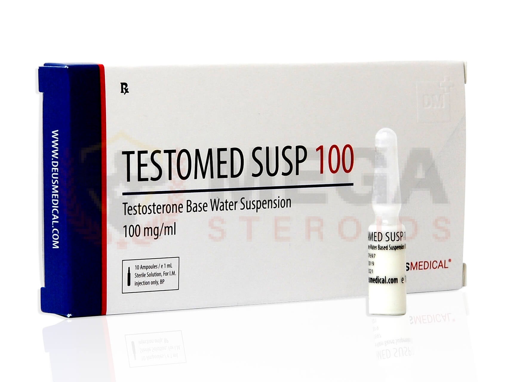 SUSPENSIÓN PROBADA 100 (Suspensión de agua a base de testosterona) – 10 amperios de 1 ml – DEUS-MEDICAL