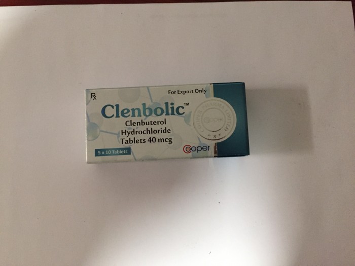 Clorhidrato de Clenbuterol Clenbolic Cooper Pharma