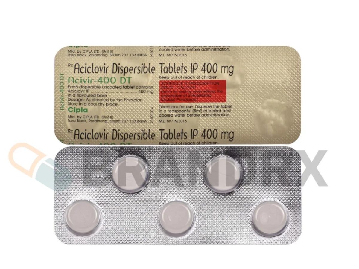 Acivir DT 400 mg Cipla