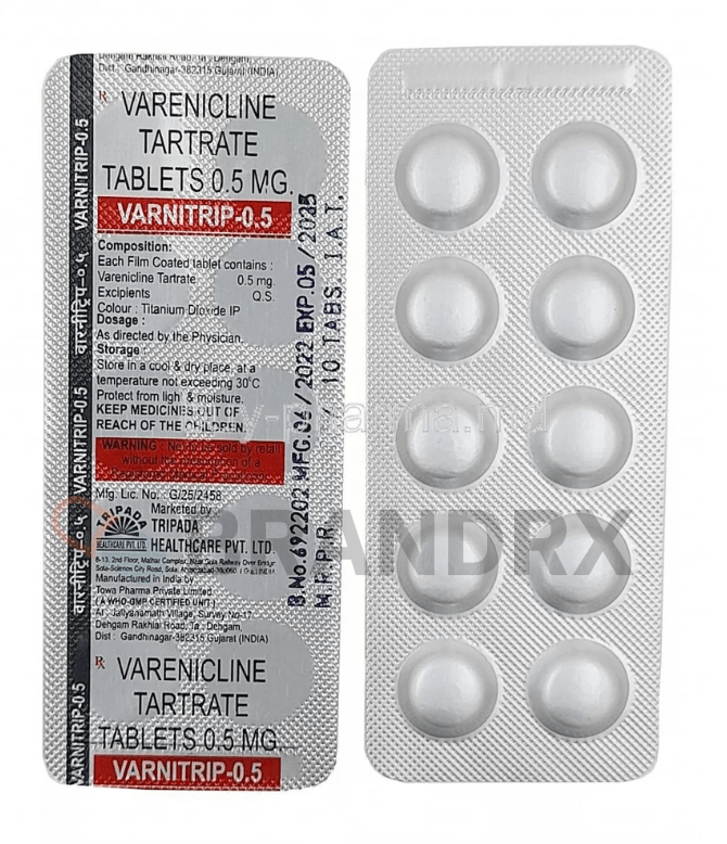 Varnitrip 0.5 mg Tripada Healthcare Pvt. Ltd.