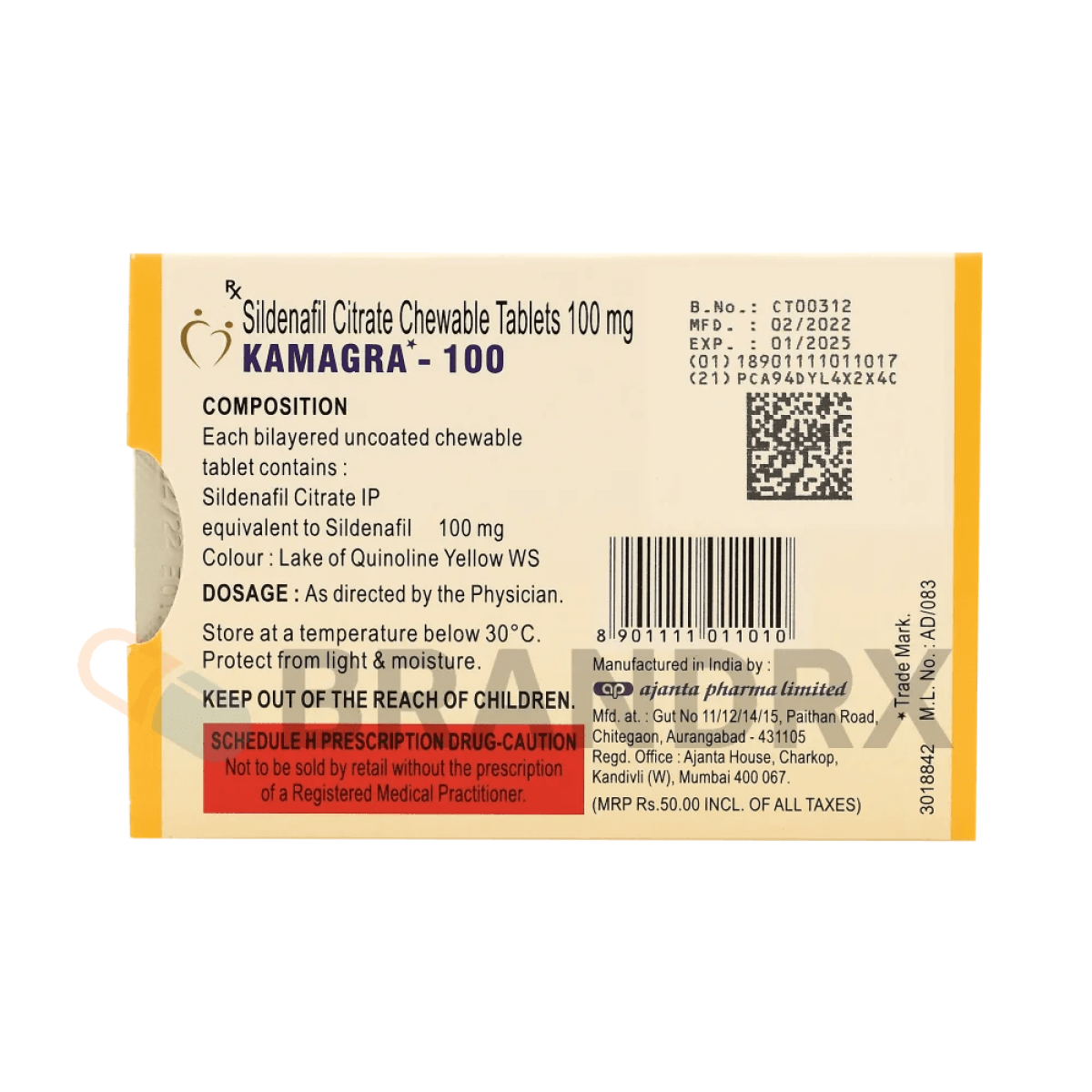 Kamagra Polo 100 mg Ajanta Pharma
