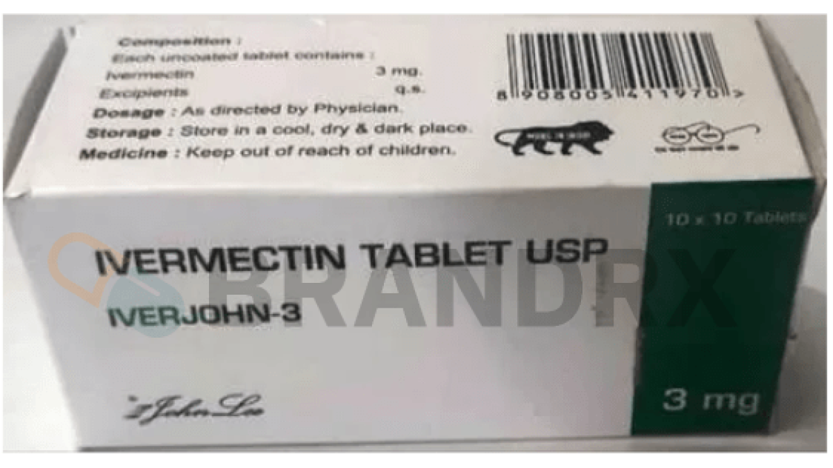 Iverjohn 3 mg Johnlee Pharmaceuticals