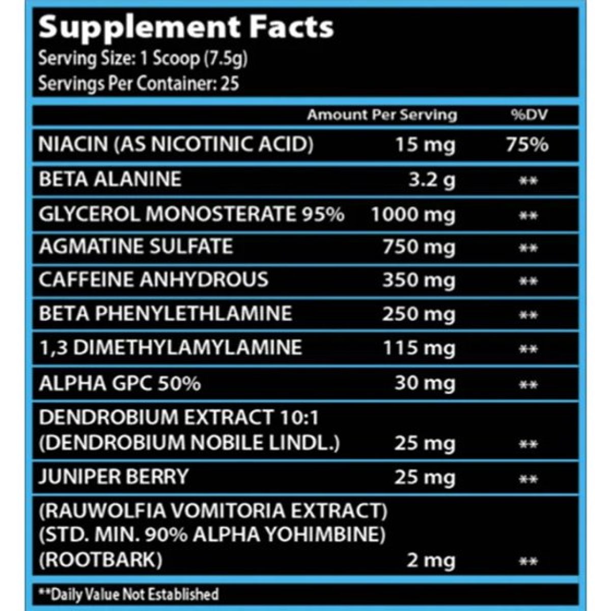FIRSTCHOICE SUPPLEMENTS – SVG115 PRE WORKOUT 187 G FIRSTCHOICE SUPPLEMENTS