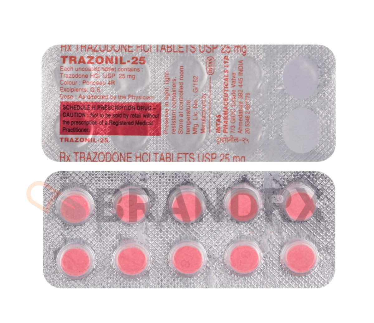 Trazonil 25 mg Intas Pharmaceuticals