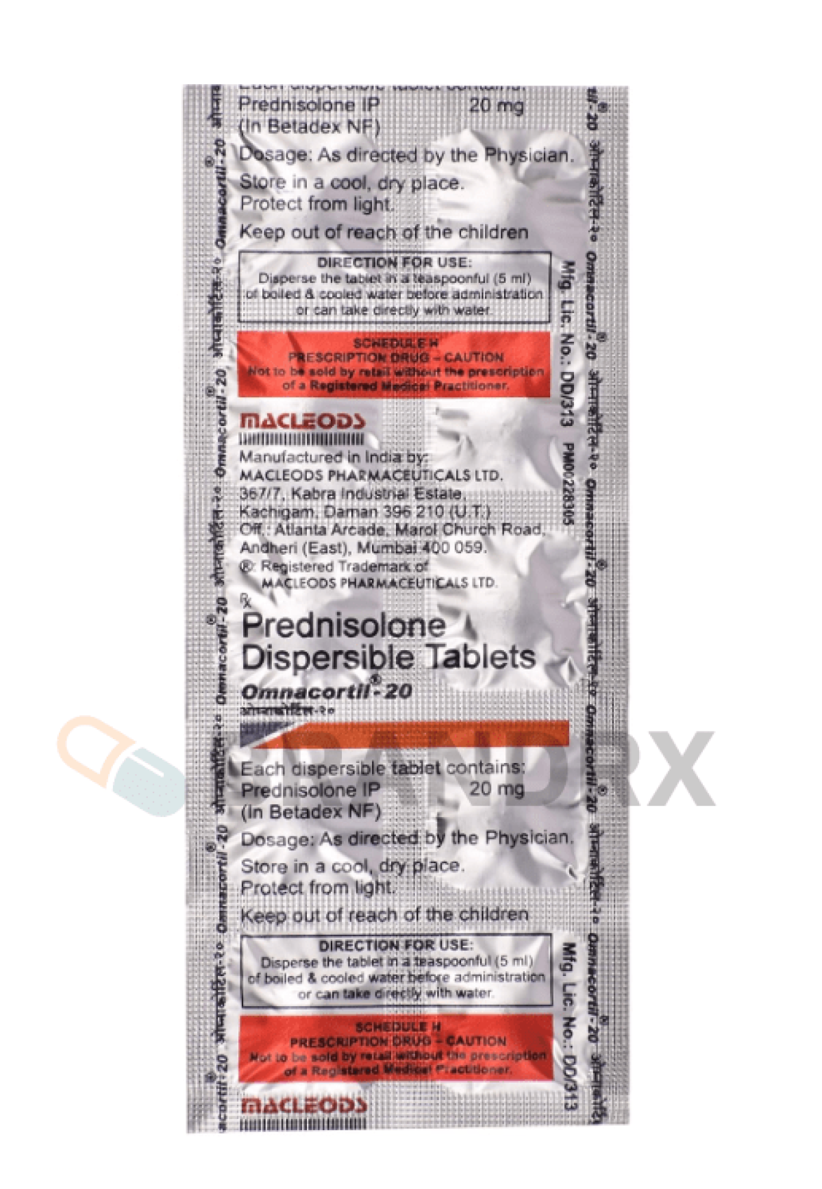 Omnacortil 20 mg Macleods